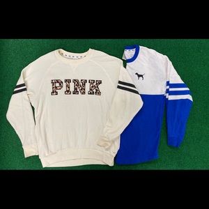 Lot 2 Victoria Secret Oversized sweat shirts